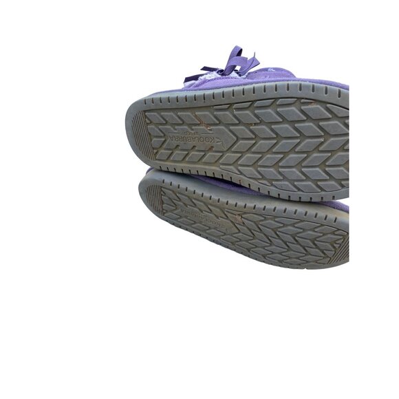 Koolaburra By UGG Kids Purple Suede Bow Tall Boots With Shearling Lining Size 3 - Picture 7 of 7